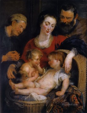 ピーター・パウル・ルーベンス Painting - 聖家族と聖エリザベス 1615 1 ピーター・パウル・ルーベンス